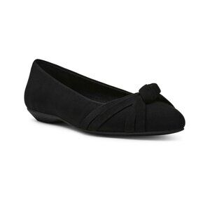 Anne Klein Women's Omkara Pointed Toe Knot Detail Ballet Flats